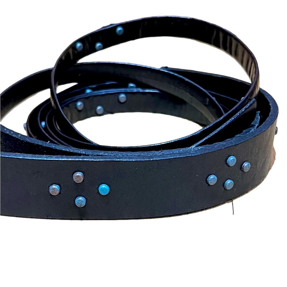 Amsterdam Heritage Accessories - Amsterdam Heritage Women's Studded Leather Belt
